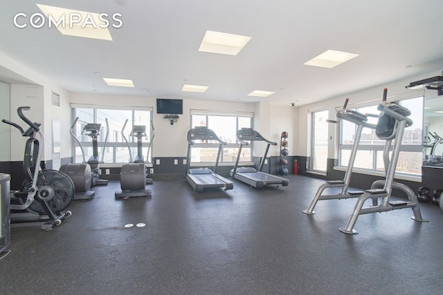 view of exercise room