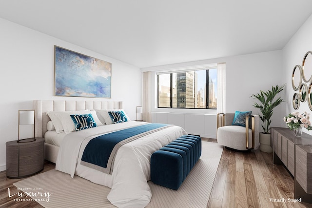 30 W 61st St Unit 24C, New York City, NY 10023 - bedroom with wood finished floors