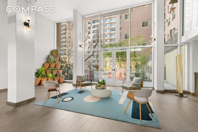 551 Main St Unit 208, New York City, NY 10044 - building lobby featuring expansive windows