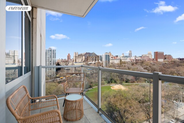 321 W 110th St Unit 12B, New York City, NY 10026 - balcony with a view of city