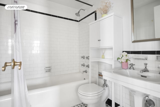 310 Riverside Dr Unit 2009, New York City, NY 10025 - full bathroom with shower / bathtub combination with curtain, toilet, and a sink
