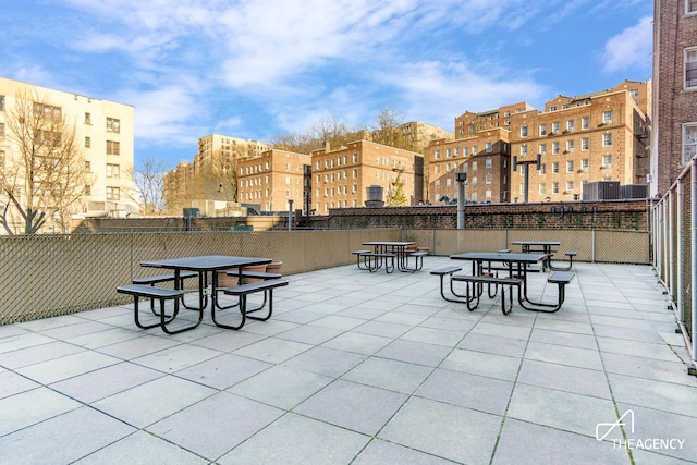 153 Bennett Ave Unit 3G, New York City, NY 10040 - view of patio / terrace featuring central AC
