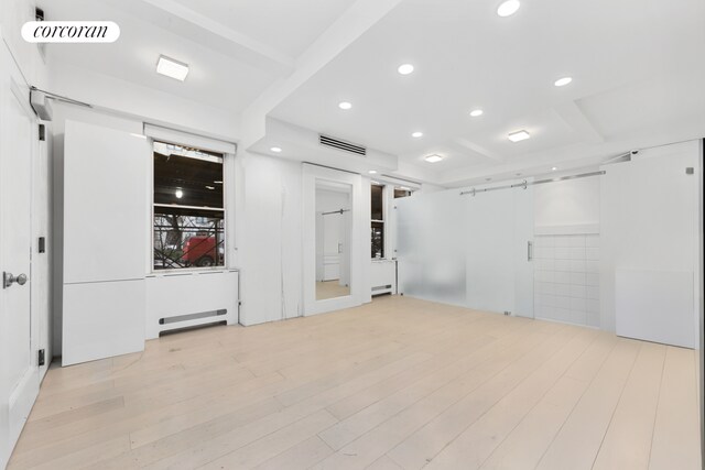 67 Park Ave Unit 1A, New York City, NY 10016 - unfurnished room with light wood-style flooring and recessed lighting