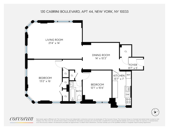 120 Cabrini Blvd Unit 44, New York City, NY 10033 - property floor plan