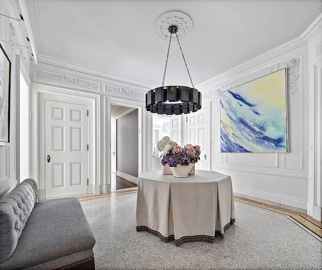 390 W End Ave Unit 6A, New York City, NY 10024 - dining room with crown molding