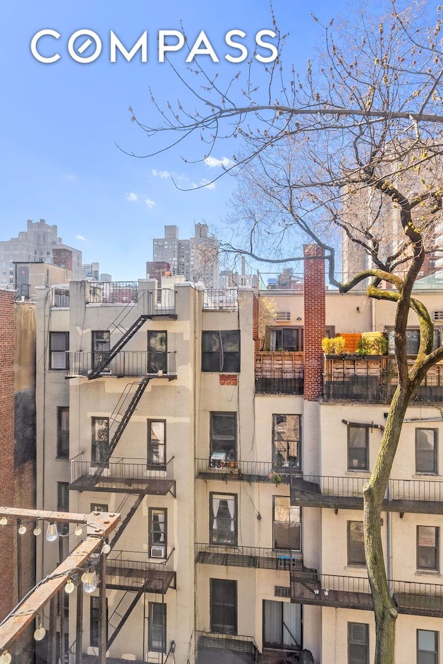 view of property with a view of city
