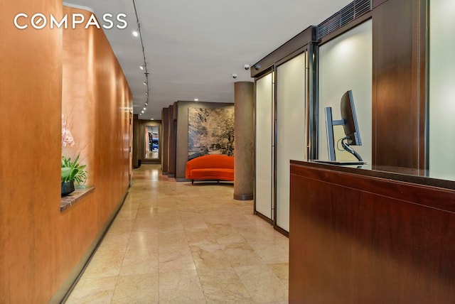 view of reception area