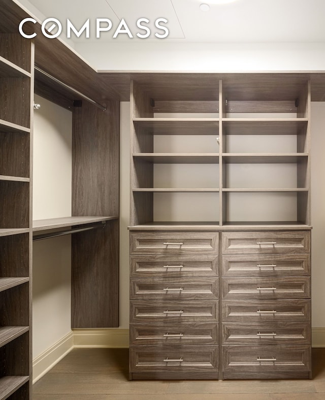 101 W 78th St Unit 3A, New York City, NY 10024 - walk in closet with wood finished floors