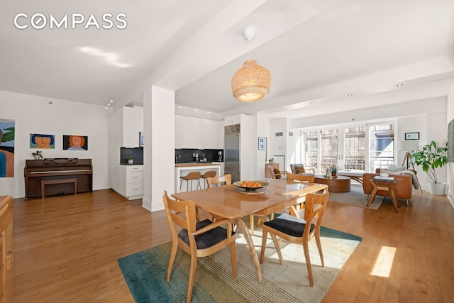 57 Front St Unit 303, New York City, NY 11201 - dining space with light wood-type flooring