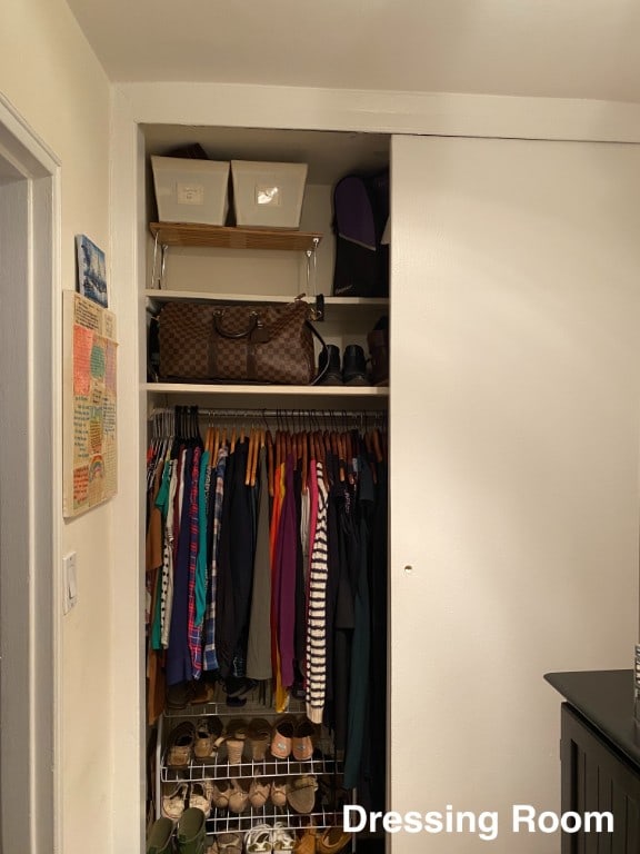 view of closet