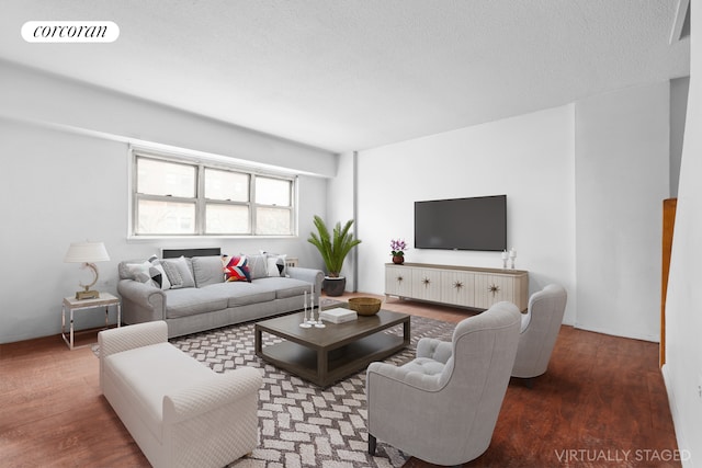 609 Columbus Ave Unit 4R, New York City, NY 10024 - living area with wood finished floors