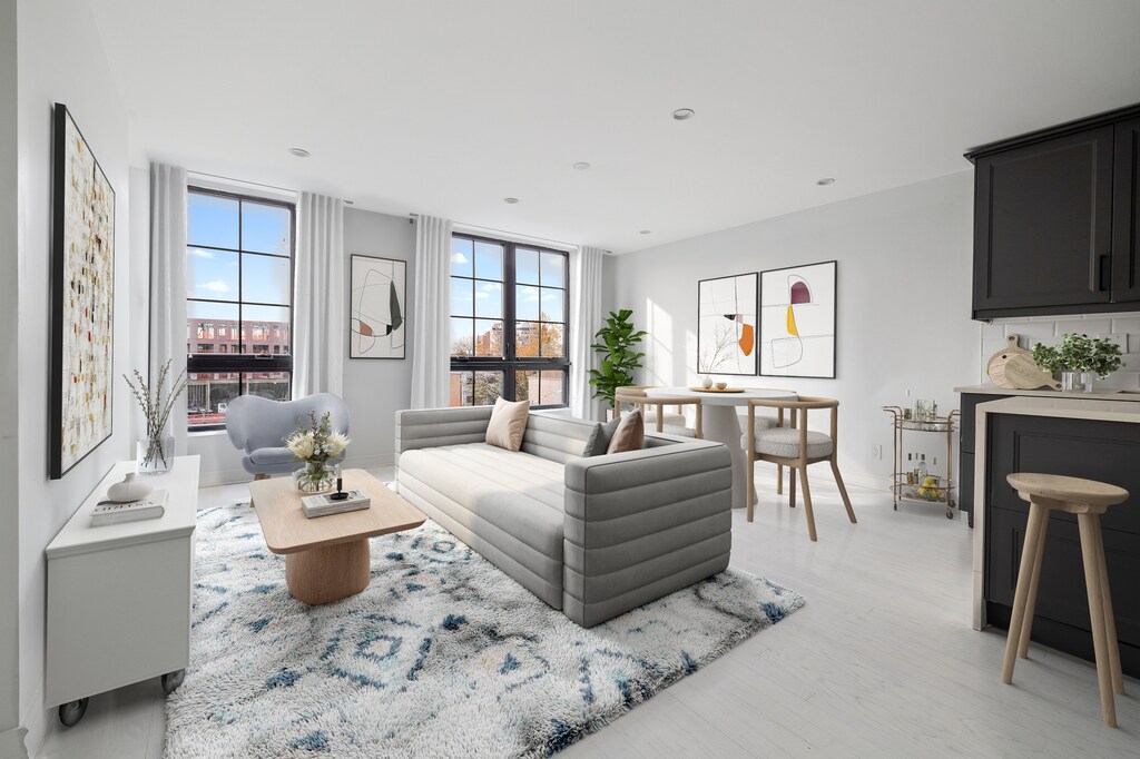 659 Baltic St Unit 3, New York City, NY 11217 - living room featuring plenty of natural light and light wood-style floors