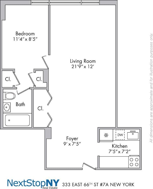 333 E 66th St Unit 7A, New York City, NY 10065 - property floor plan