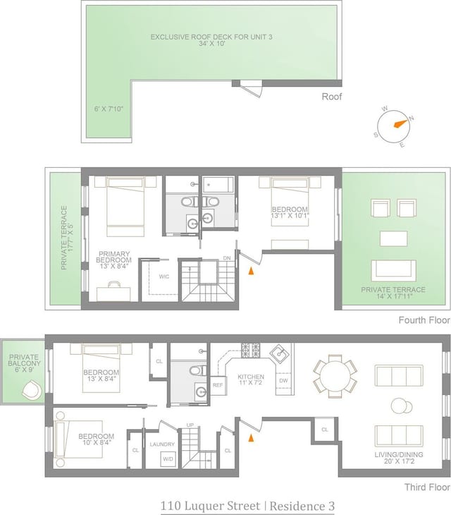 110 Luquer St Unit 3, New York City, NY 11231 - property floor plan