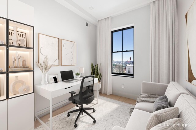 110 Luquer St Unit 3, New York City, NY 11231 - office with light wood-style flooring and baseboards