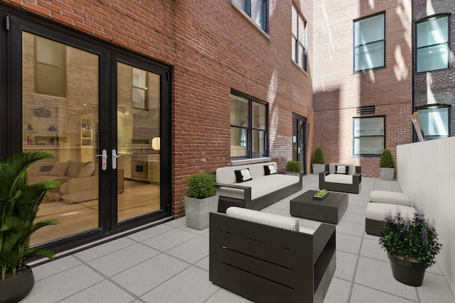 141 5th Ave Unit 3A, New York City, NY 10010 - view of patio with an outdoor living space and french doors