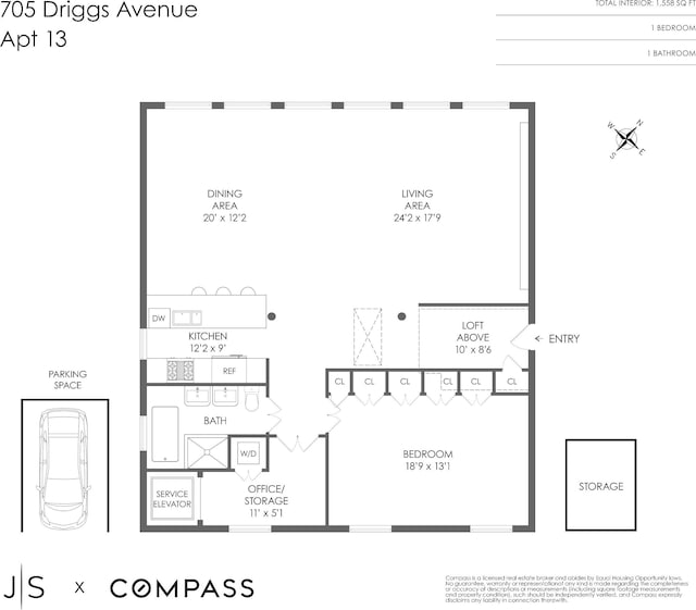 705 Driggs Ave Unit 13, New York City, NY 11211 - room layout