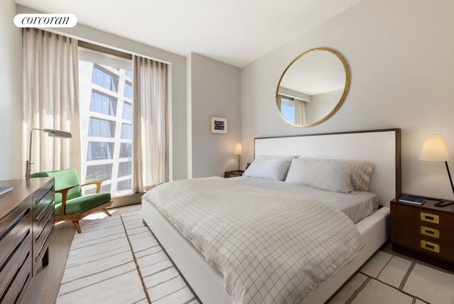 500 W 18th St Unit West9F, New York City, NY 10011 - bedroom with light tile patterned flooring