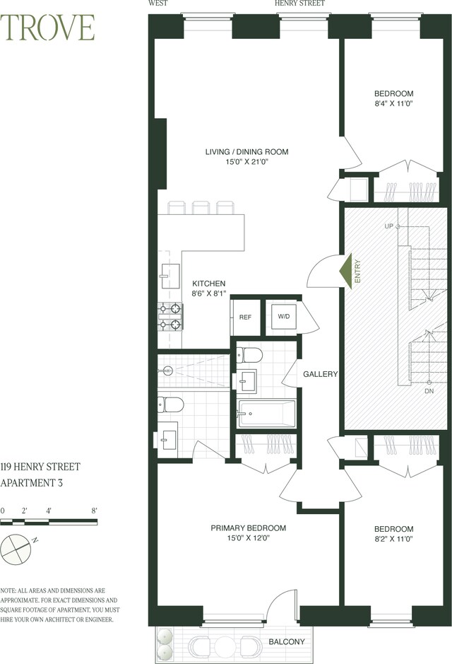 119 Henry St Unit 3, New York City, NY 11201 - floor plan / room layout