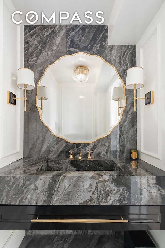 interior details with backsplash