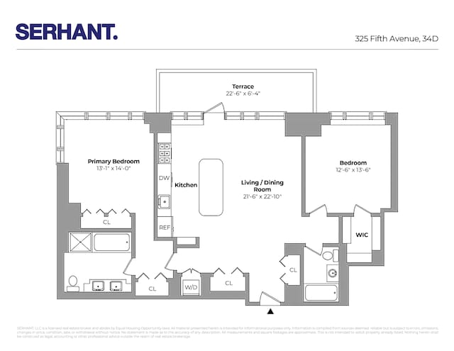 325 5th Ave Unit 34D, New York City, NY 10016 - room layout