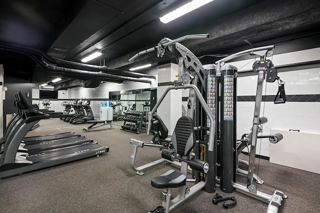 view of gym