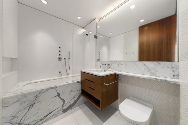 205 W 19th St Unit 11, New York City, NY 10011 - full bath featuring vanity, recessed lighting, and toilet