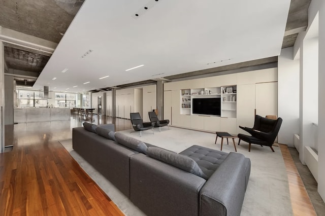 205 W 19th St Unit 11, New York City, NY 10011 - living area with wood finished floors