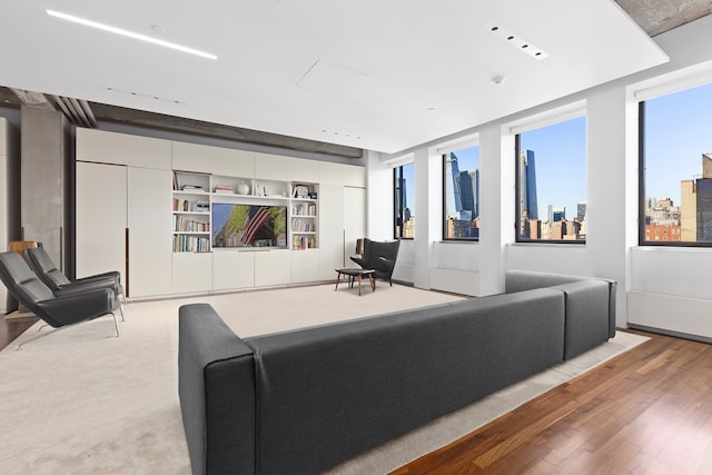 205 W 19th St Unit 11, New York City, NY 10011 - living area with light wood-type flooring and plenty of natural light