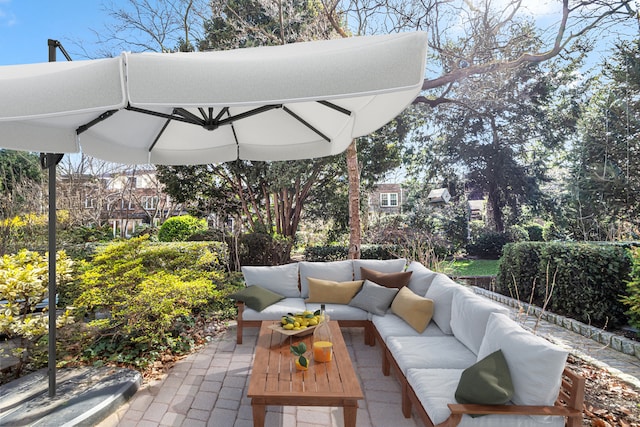 39-39 46th St, New York City, NY 11104 - view of patio with an outdoor hangout area
