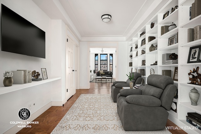 420 Riverside Dr Unit 12H, New York City, NY 10025 - living room with a ceiling fan
