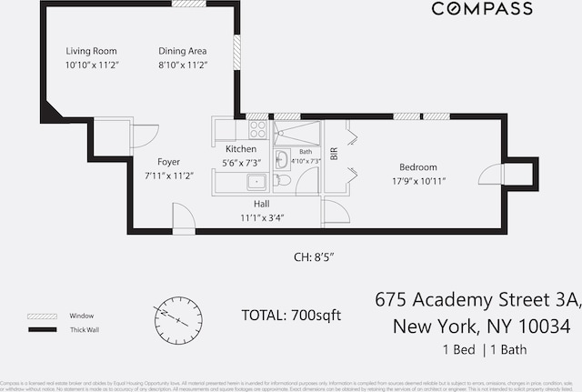 675 Academy St Unit 3A, New York City, NY 10034 - floor plan / room layout