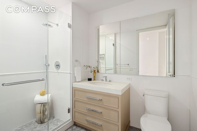 15 W 96th St Unit 18, New York City, NY 10025 - full bath featuring vanity, a shower stall, and toilet