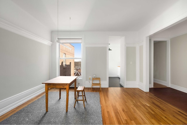 34-43 82nd St Unit 51, New York City, NY 11372 - office with wood finished floors and baseboards