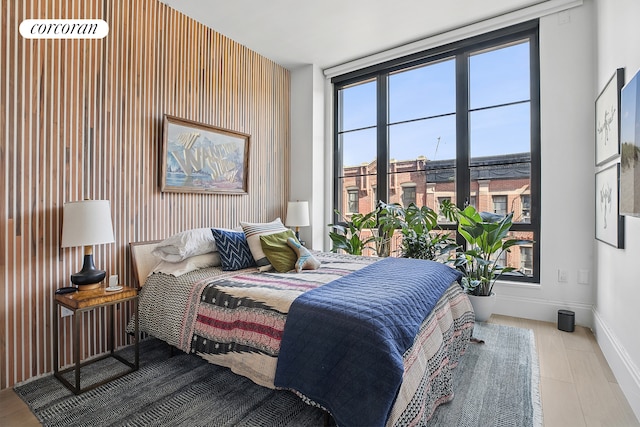 bedroom featuring baseboards