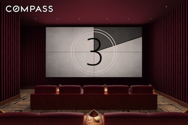 view of home theater room