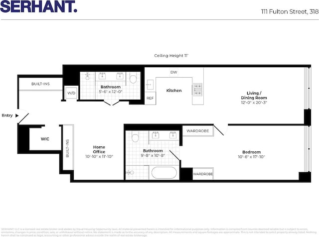 111 Fulton St Unit 318, New York City, NY 10038 - property floor plan