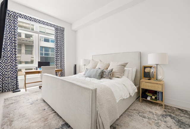 111 Fulton St Unit 318, New York City, NY 10038 - bedroom with baseboards and a desk