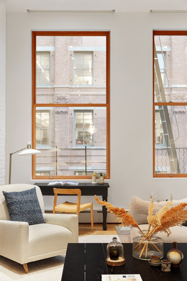 121 Mercer St Unit 4-Flr, New York City, NY 10012 - living area with wood finished floors