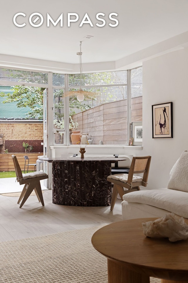 view of dining room