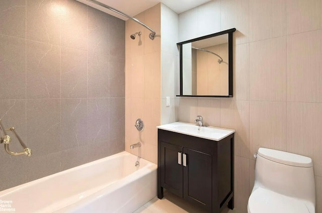 456 W 167th St Unit 7B, New York City, NY 10032 - full bathroom with bathing tub / shower combination, vanity, and toilet
