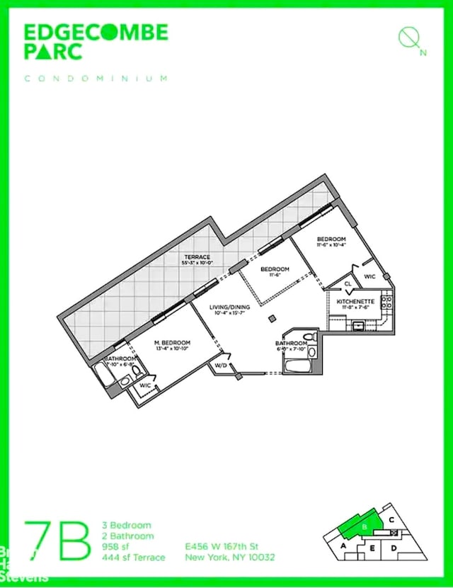 456 W 167th St Unit 7B, New York City, NY 10032 - home floor plan
