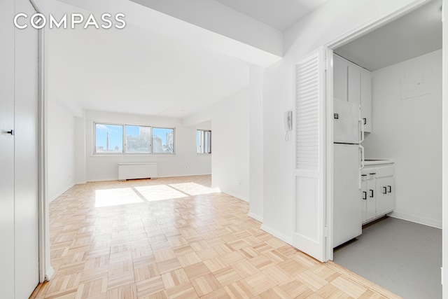 hall with baseboards