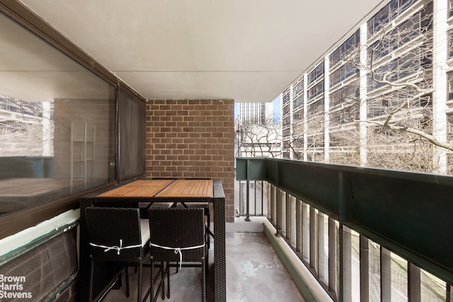 view of balcony