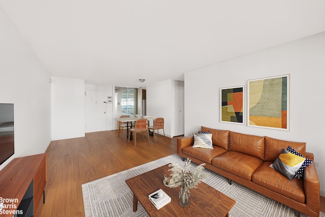 living room featuring wood finished floors