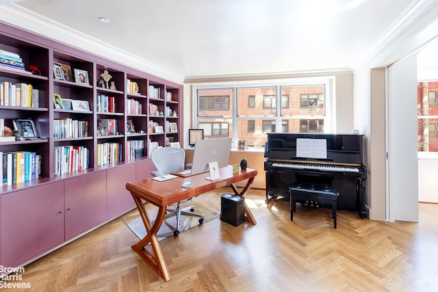 310 E 70th St Unit 4Lm, New York City, NY 10021 - office with ornamental molding