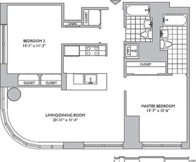 306 Gold St Unit 25D, New York City, NY 11201 - room layout