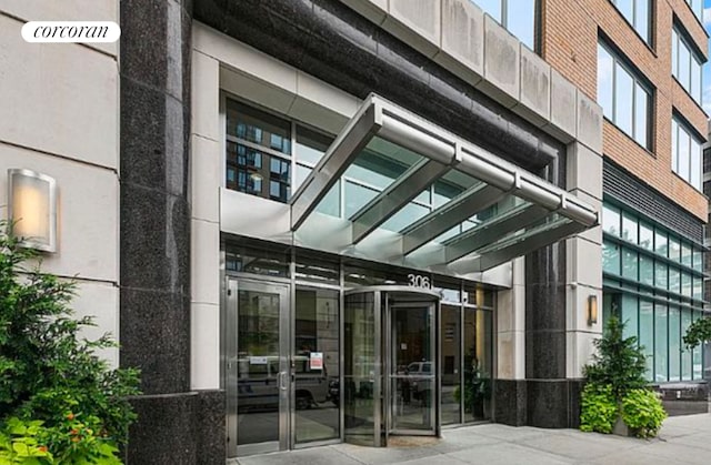 view of exterior entry
