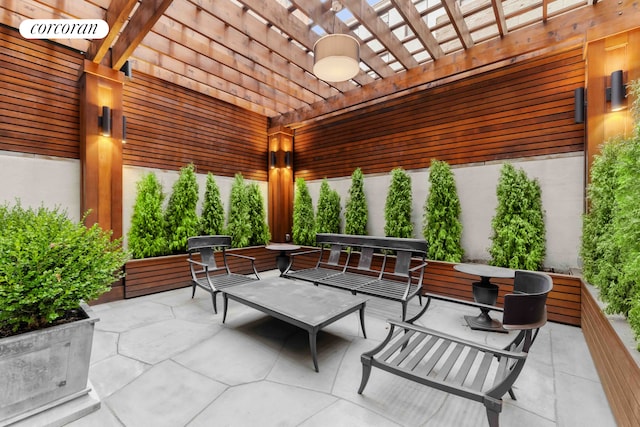 46 E 66th St, New York City, NY 10065 - view of patio with a pergola