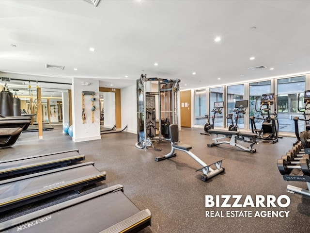 208 Delancey St Unit 8F, New York City, NY 10002 - workout area featuring recessed lighting